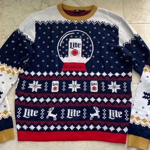 Miller light men’s sweater